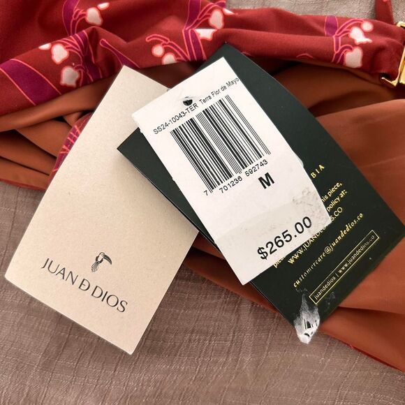 NEW Juan De Dios San Miguel Hand Embroidered Multi way Bikini Top Bra M - Picture 5 of 8